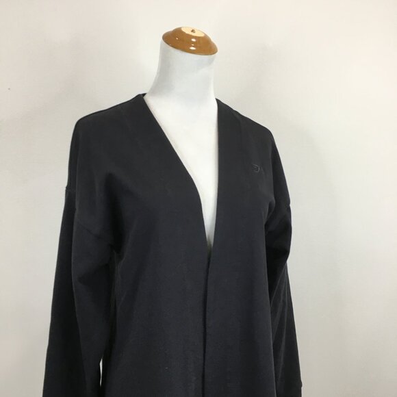 GYMSHARK Whitney Simmons Black Long Sleeve Open Front Cardigan Jacket - Picture 5 of 11